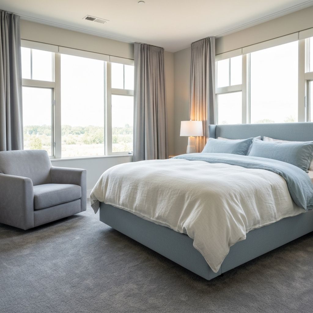 Peaceful and restful bedroom environment